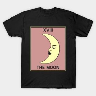 The Moon - Crescent Moon Tarot Card T-Shirt